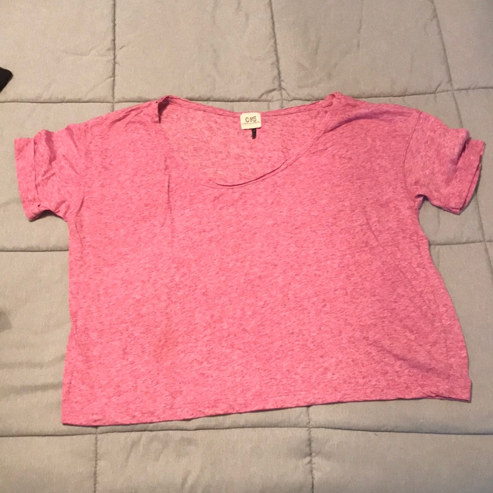 C60 🔴 $4 oversized comfy crop short sleeve soft tee